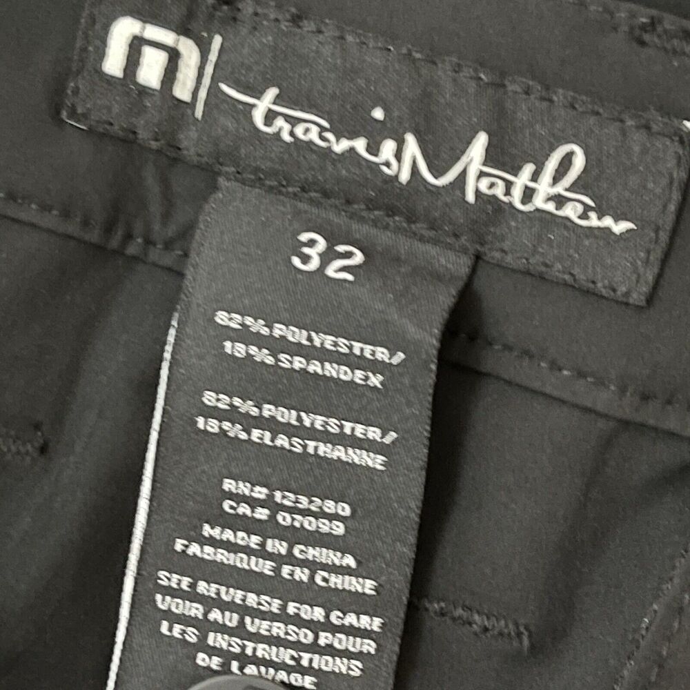 TRAVIS MATHEW Performance Golf Pants Size 32 Black NEW Athletic Lightweight - Picture 4 of 6
